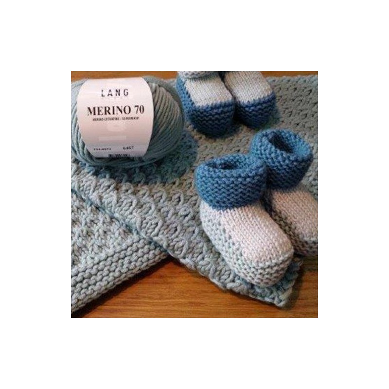 COUVERTURE POUR BEBE AU POINT D’ORME