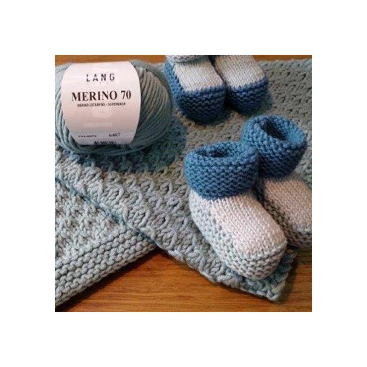 COUVERTURE POUR BEBE AU POINT D’ORME