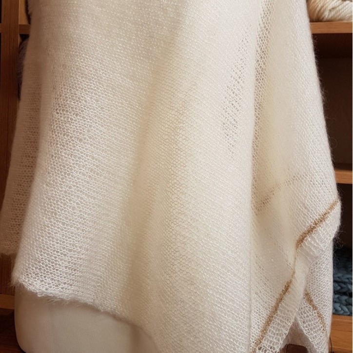 KIT PONCHO MOHAIR & SOIE