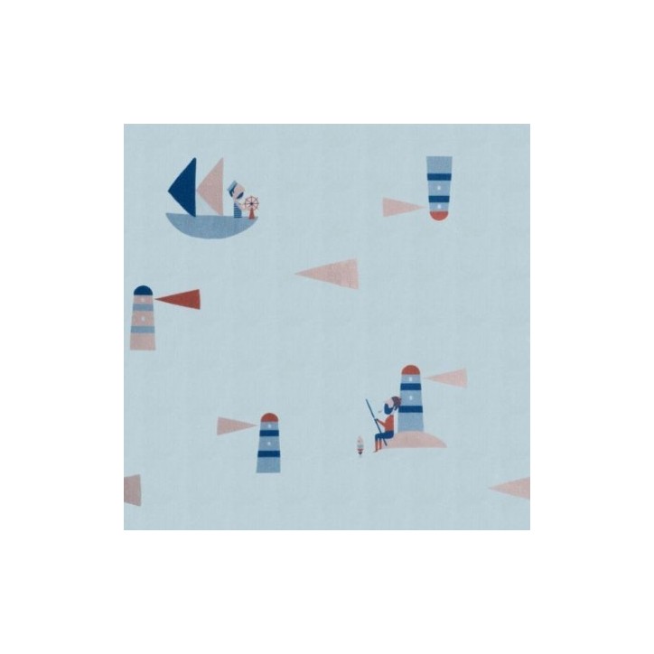 popeline de coton antibactérien imprimé