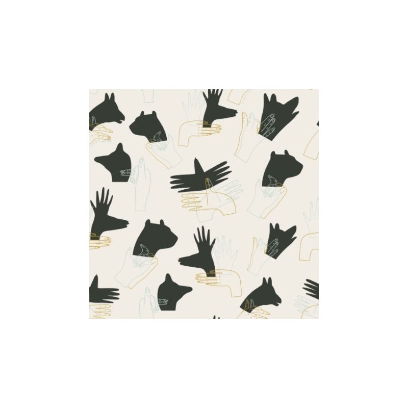 popeline de coton antibactérien imprimé