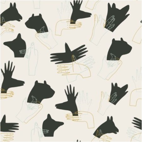 popeline de coton antibactérien imprimé