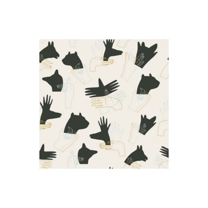 popeline de coton antibactérien imprimé