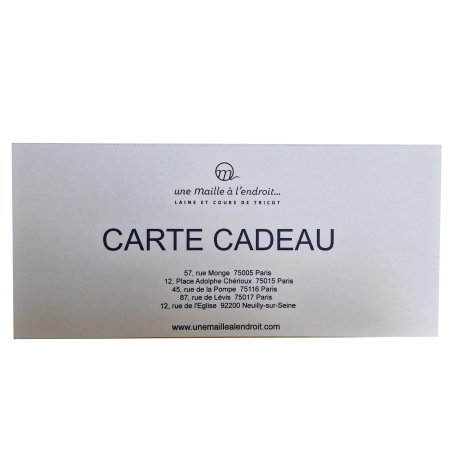 CARTE CADEAU 50 EUROS