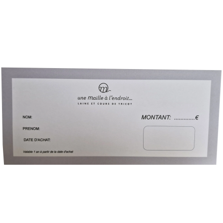 CARTE CADEAU 50 EUROS